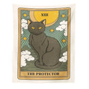 DecorBites™ Cat Divination Tarot Card Tapestry Moon Phase Wall Hanging Décor