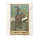 DecorBites™ Cat Divination Tarot Card Tapestry Moon Phase Wall Hanging Décor