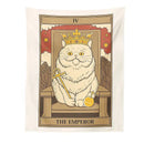 DecorBites™ Cat Divination Tarot Card Tapestry Moon Phase Wall Hanging Décor