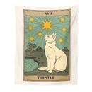 DecorBites™ Cat Divination Tarot Card Tapestry Moon Phase Wall Hanging Décor