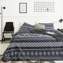 DecorBites™ Boho Chic Stripe Bedding Set with Pillowcase - Ultra-Soft Microfiber Quilt Cover