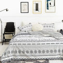 DecorBites™ Boho Chic Stripe Bedding Set with Pillowcase - Ultra-Soft Microfiber Quilt Cover