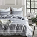 DecorBites™ Boho Chic Stripe Bedding Set with Pillowcase - Ultra-Soft Microfiber Quilt Cover
