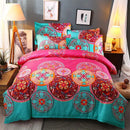 DecorBites™ Boho Chic Stripe Bedding Set with Pillowcase - Ultra-Soft Microfiber Quilt Cover