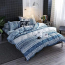 DecorBites™ Boho Chic Stripe Bedding Set with Pillowcase - Ultra-Soft Microfiber Quilt Cover