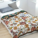 Boho cotton blanket patchwork geometric throw bedroom decor