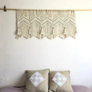 Boho cotton wove door curtain macrame tapestry bedroom decor