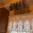 Boho cotton wove door curtain macrame tapestry bedroom decor