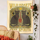 DecorBites™ Cat Hearts Tapestry Wall Hanging for Boho Home Decor