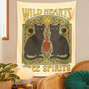 DecorBites™ Cat Hearts Tapestry Wall Hanging for Boho Home Decor