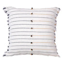 Boho cream & black handmade cotton woven cushion living room pillow