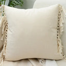 Boho cream lace floral cushion cover living room pom pom pillow