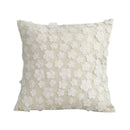 Boho cream lace floral cushion cover living room pom pom pillow