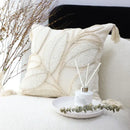 Boho cream leaf geometry tufted cushion cover living room decor