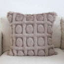 Boho cream leaf geometry tufted cushion cover living room decor