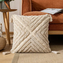 DecorBites™ Boho Cotton Tassel Pillow Cover 45x45cm/30x50cm for Home Decor