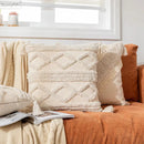 DecorBites™ Boho Cotton Tassel Pillow Cover 45x45cm/30x50cm for Home Decor