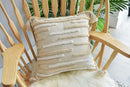 Boho cream textured round lumbar pillow cover set bedroom tassels