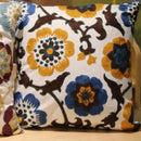 Boho ethnic flower elephant pillowcase pink & teal bedroom decor