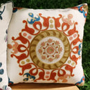 Boho ethnic flower elephant pillowcase pink & teal bedroom decor