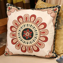 Boho ethnic flower elephant pillowcase pink & teal bedroom decor