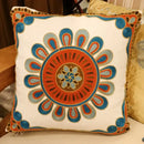 Boho ethnic flower elephant pillowcase pink & teal bedroom decor