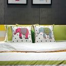Boho ethnic flower elephant pillowcase pink & teal bedroom decor