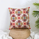 Boho farmhouse floral cream embroidered pillow covers living room