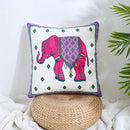 Boho farmhouse floral cream embroidered pillow covers living room