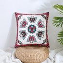 Boho farmhouse floral cream embroidered pillow covers living room