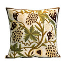 Boho farmhouse floral cream embroidered pillow covers living room