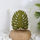 Boho farmhouse floral cream embroidered pillow covers living room