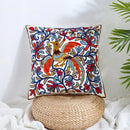 Boho farmhouse floral cream embroidered pillow covers living room