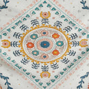 Boho floral celestial wall tapestry bedroom orange & blue decor