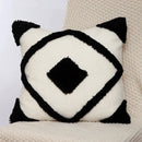 Boho geometric chenille embroidered pillow covers set living room