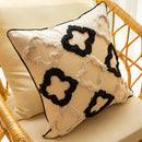 Boho geometric chenille embroidered pillow covers set living room