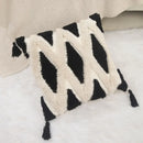 Boho geometric chenille embroidered pillow covers set living room