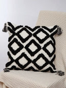 Boho geometric chenille embroidered pillow covers set living room