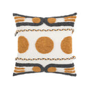 Boho geometric embroidered cotton cushion cover living room decor