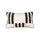 Boho geometric tufted black & cream cushion cover living room decor