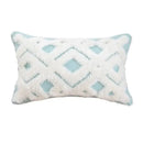 Boho geometric tufted cushion cover cream & gray living room pillow