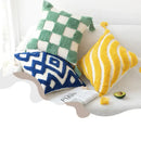 Boho geometric tufted cushion cover living room textured pillow case