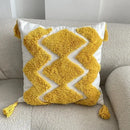 Boho geometric tufted tassel pillow cover living room set of 4
