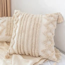 Boho geometric tufted tassel pillow cover living room set of 4