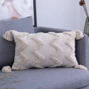 Boho geometric tufted tassel pillow cover living room set of 4