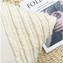 Boho geometry fringed cream cushion cover living room pillow