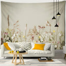 Boho green leaf tapestry bedroom wall hanging decor