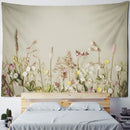 Boho green leaf tapestry bedroom wall hanging decor
