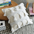 Ivory Tufted Tassel Pillow