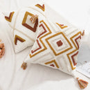 Boho loop tufted geometric pillow cover bedroom tassel cushion